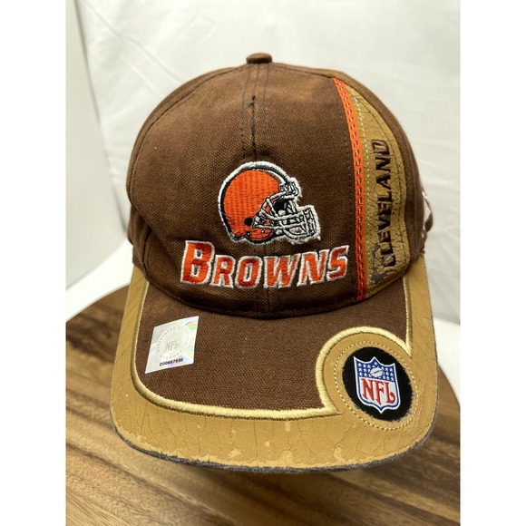 Cleveland Browns Hat Cap‎ Puma Proline Distressed Bill Strapback Adjustable NFL - Picture 1 of 15